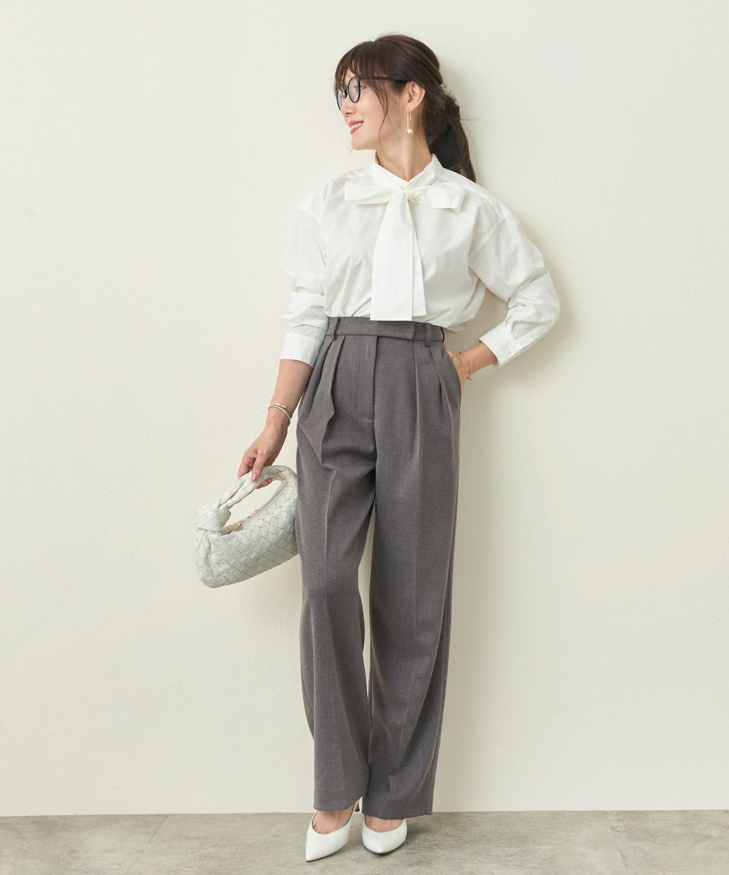 Occasion-SALE タック ワイド パンツ Liala×PG 全3色｜lpg741-1855【2