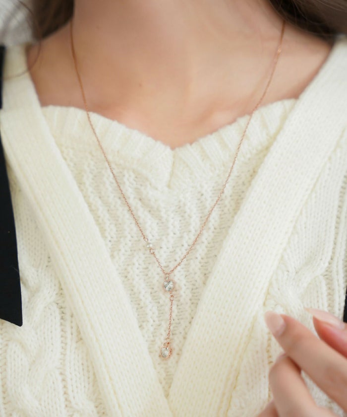 レディース/小物/アクセサリー/ネックレス/ハート/パール/ビジュー/クリスマス/コレクション/バレンタイン/ギフト/可愛い/ピンクゴールド/ゴールド