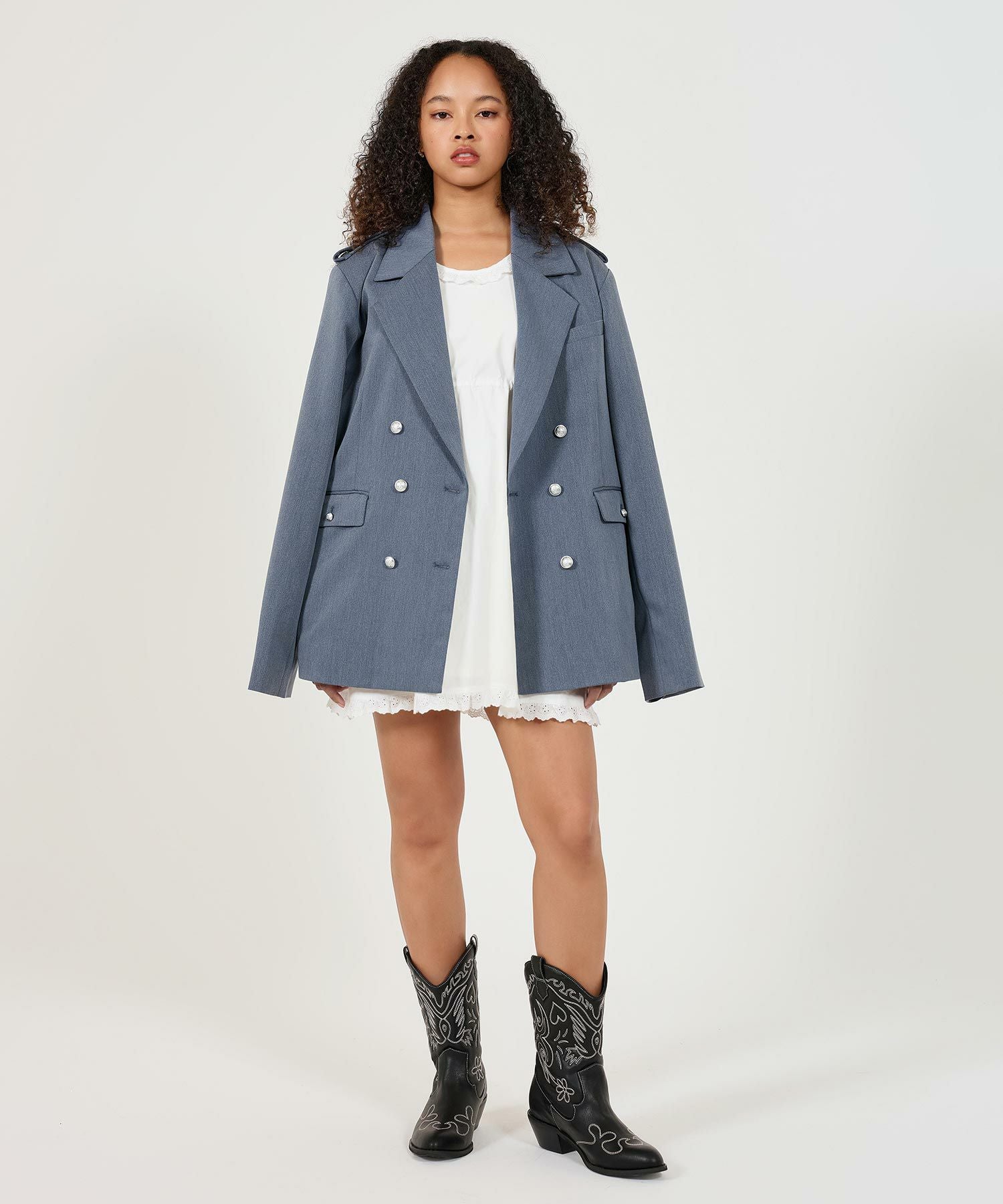 Special-Price-SALE オーバーサイズ ダブルブレストジャケット TINA