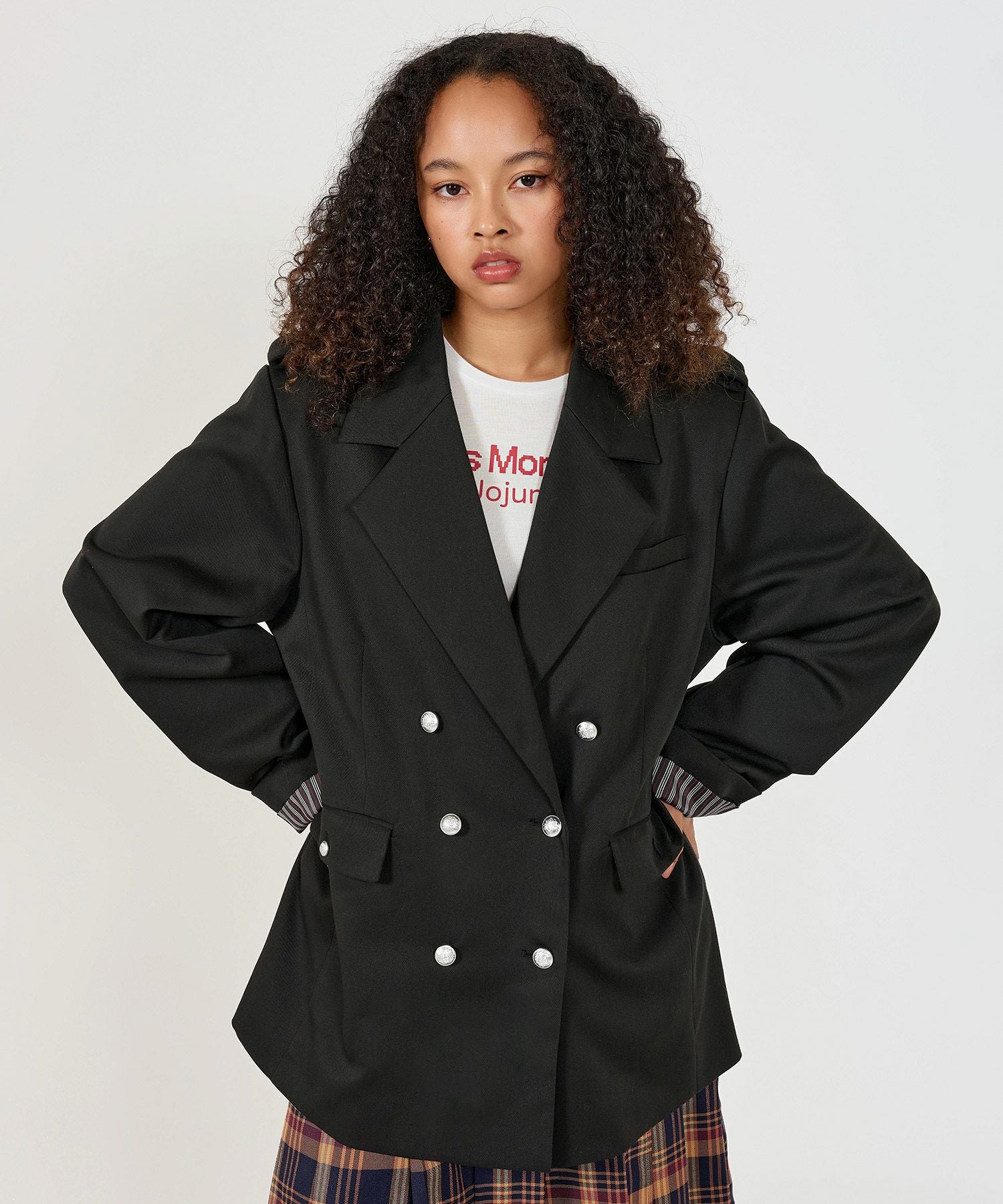 Special-Price-SALE オーバーサイズ ダブルブレストジャケット TINA
