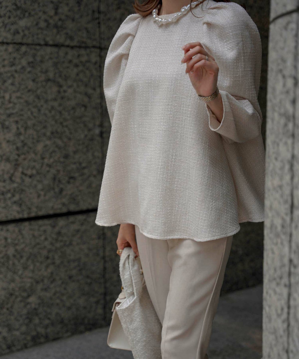 レディース/バッグ/ツイード/ラメ/オケージョン/春/夏/秋/冬/ホワイト/ブラック