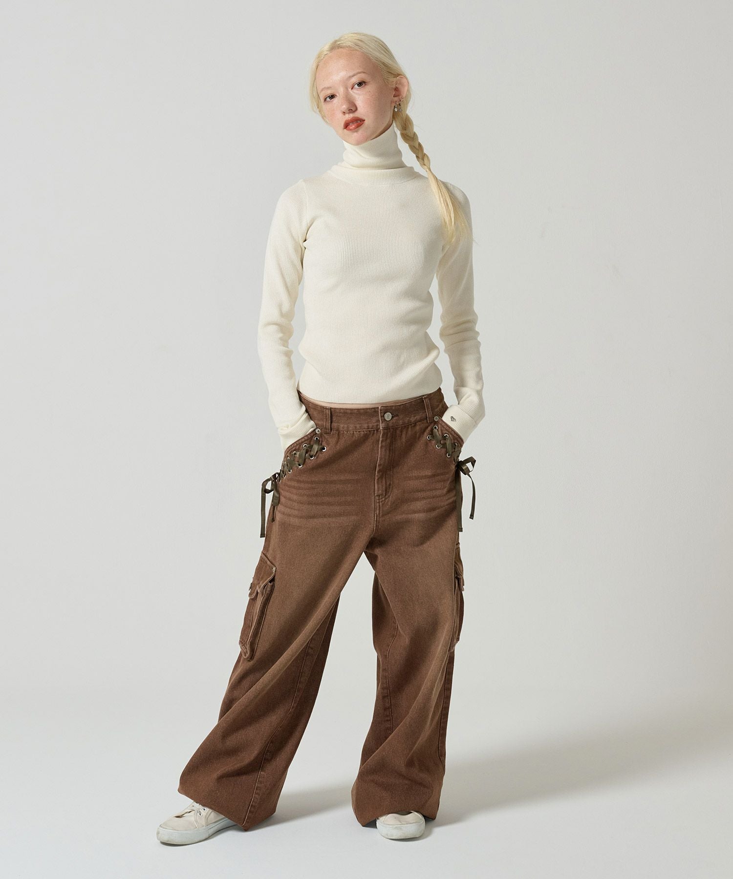 ウエストリボン デニムパンツ TINA：JOJUN 全3色｜tnj711-0756【8】