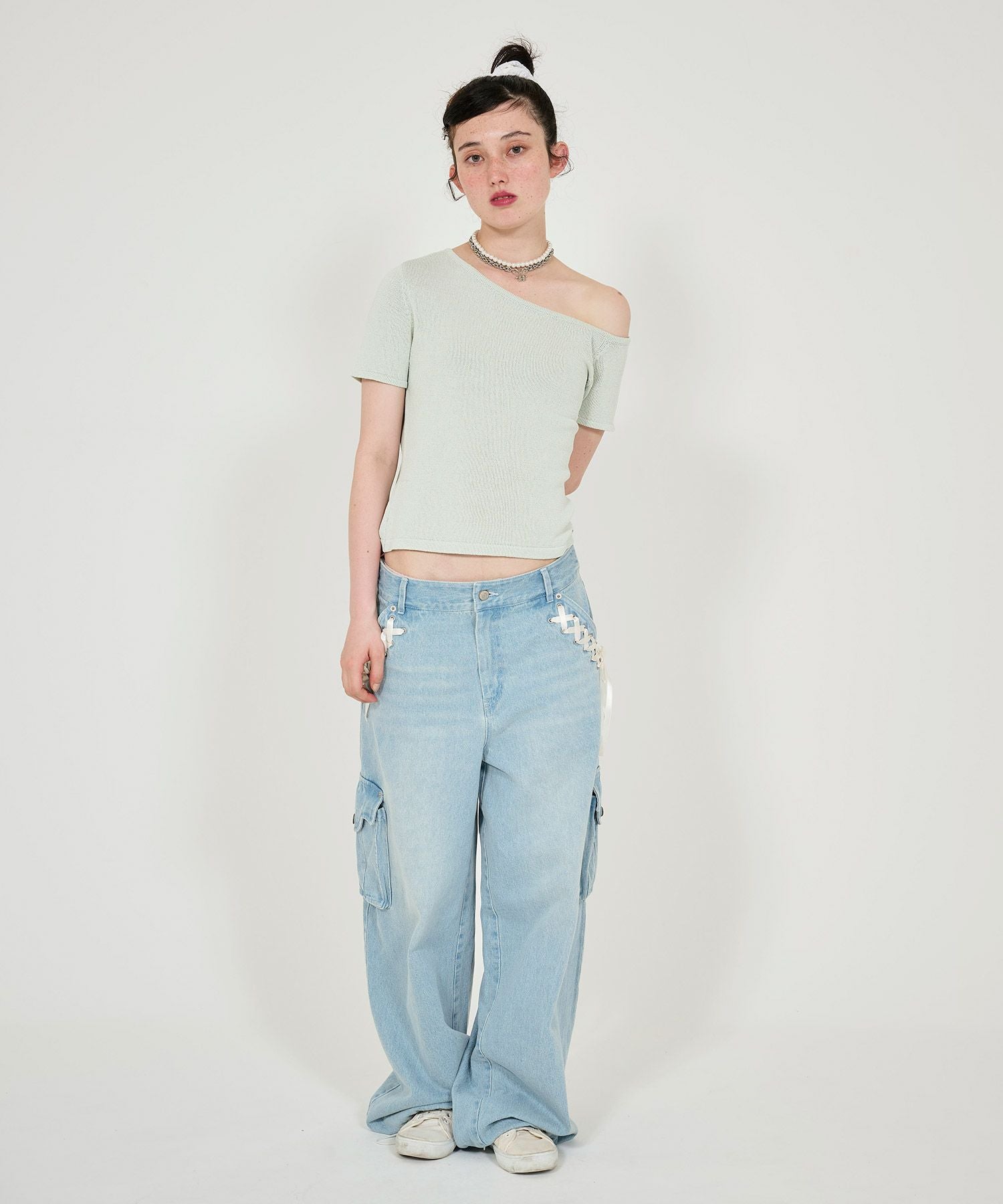 ウエストリボン デニムパンツ TINA：JOJUN 全3色｜tnj711-0756【8】