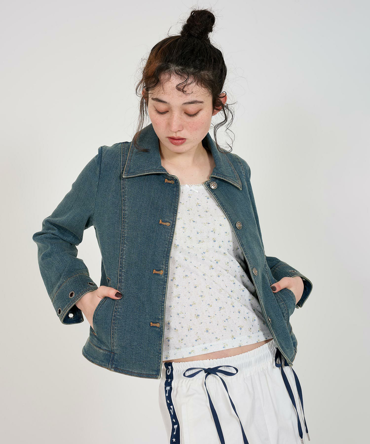 Special-Price-SALE タイトデニム ジャケット TINA：JOJUN 全2色