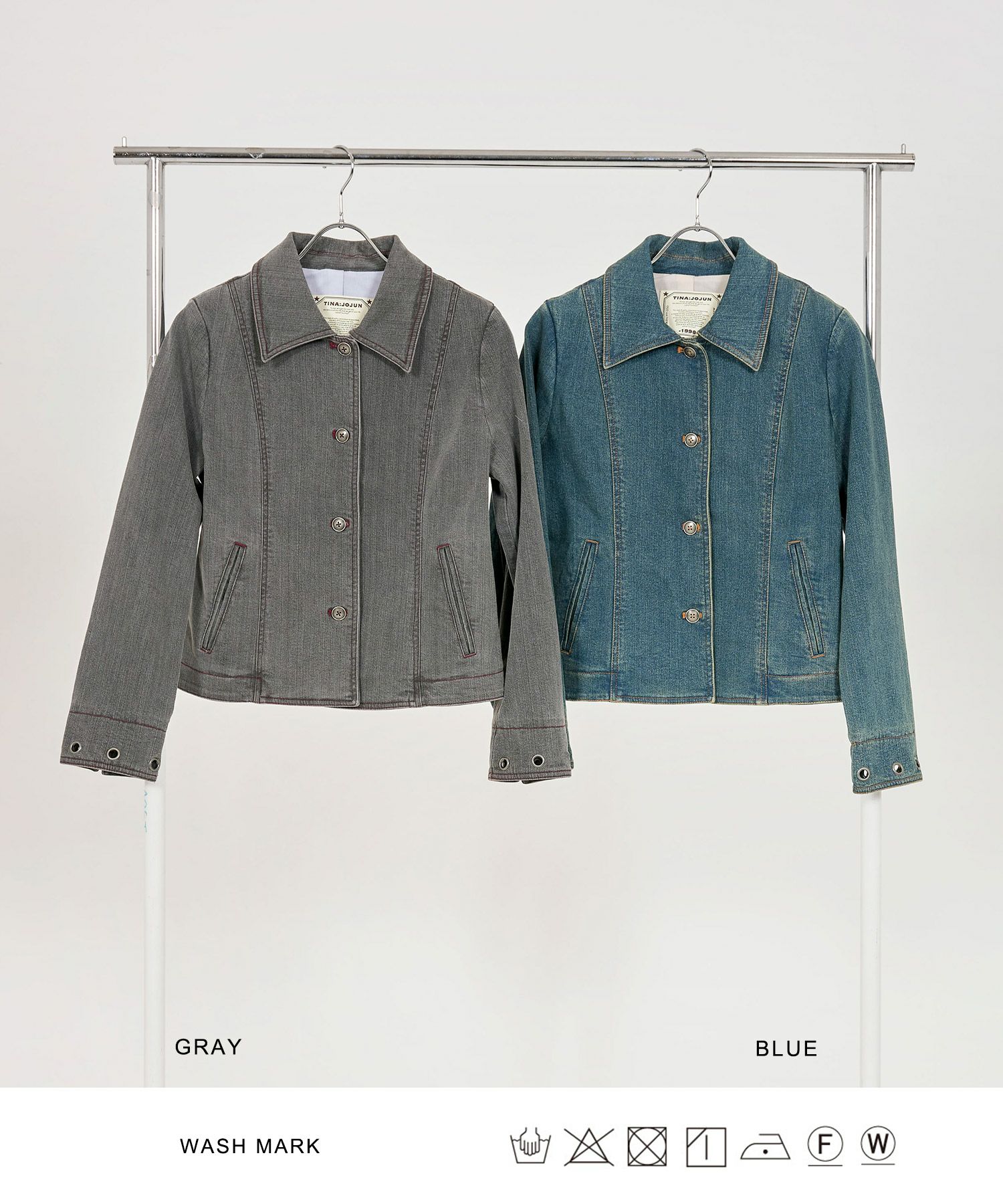 Special-Price-SALE タイトデニム ジャケット TINA：JOJUN 全2色
