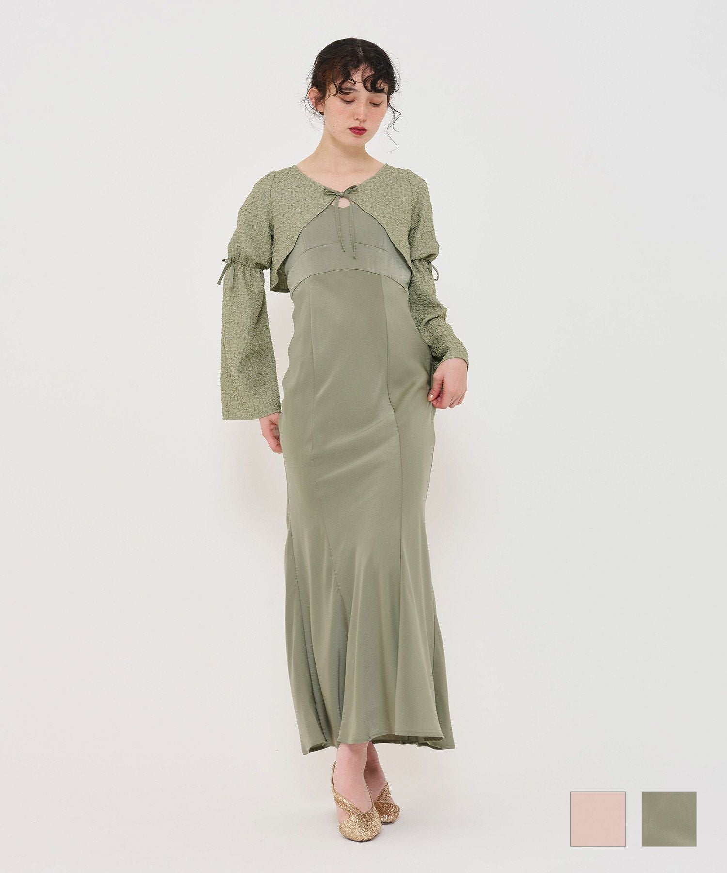 限定Price！SALE ジャガードボレロ キャミドレス TINA：JOJUN 全2色