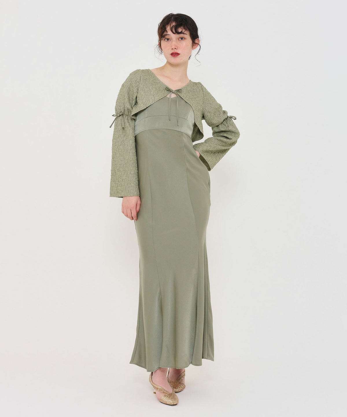 オケージョン/ワンピース/ドレス/キャミワンピース/ボレロ