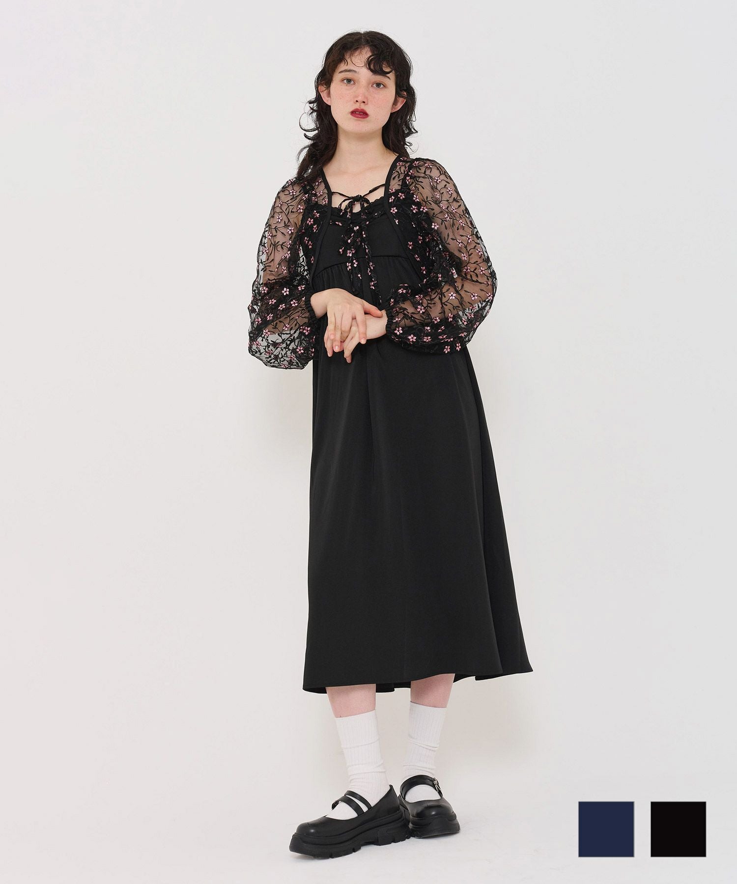 限定Price！SALE フラワーチュールボレロ キャミドレス TINA：JOJUN 全