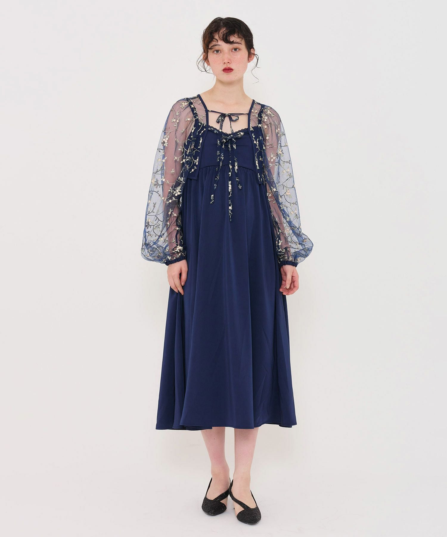 限定Price！SALE フラワーチュールボレロ キャミドレス TINA：JOJUN 全