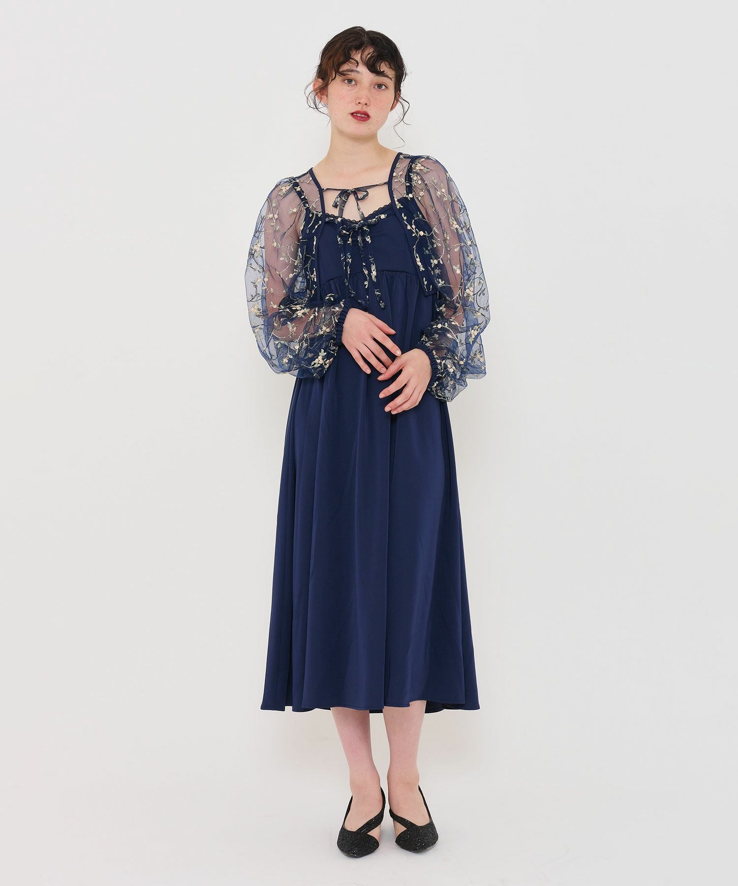 限定Price！SALE フラワーチュールボレロ キャミドレス TINA：JOJUN 全