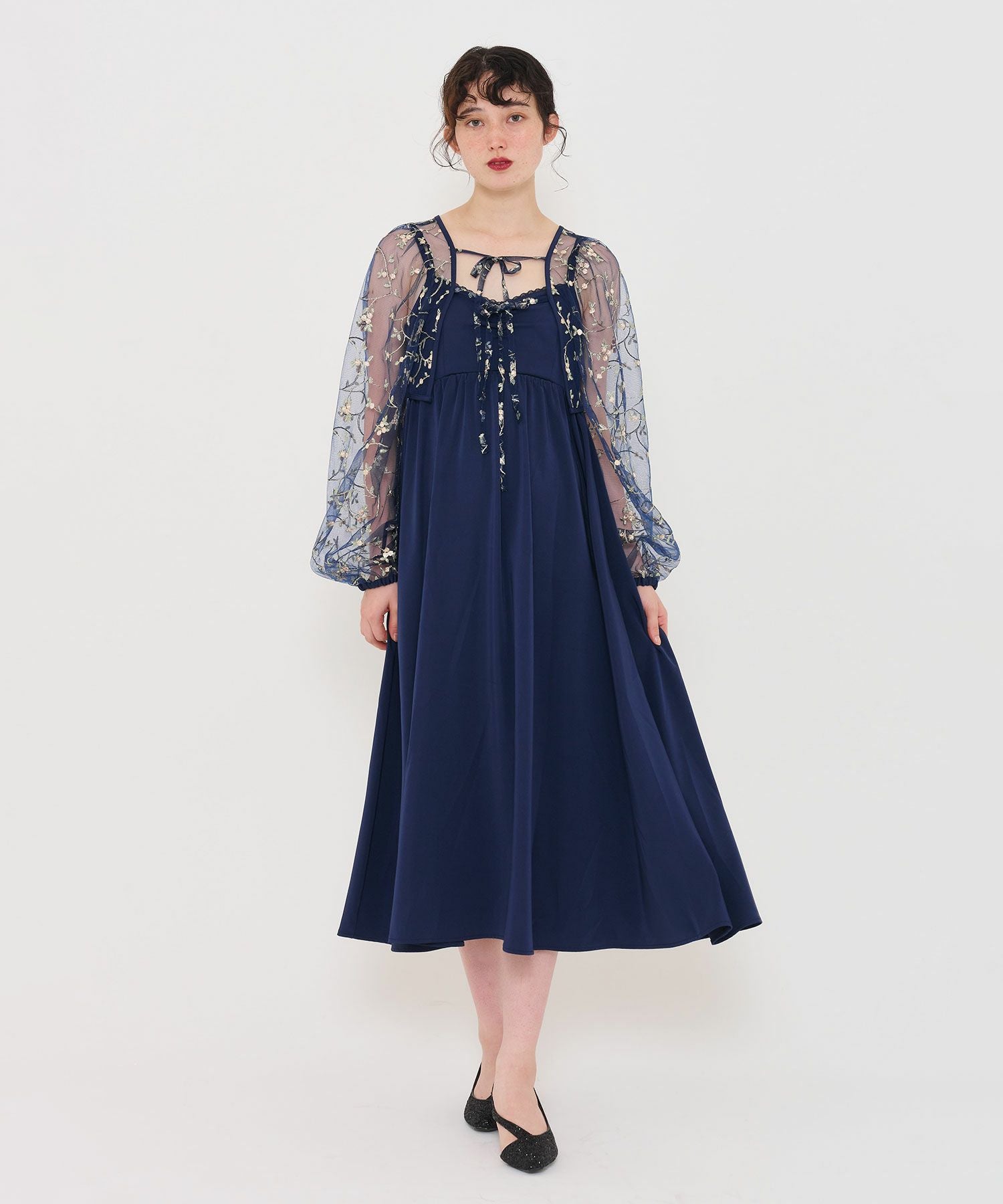 限定Price！SALE フラワーチュールボレロ キャミドレス TINA：JOJUN 全
