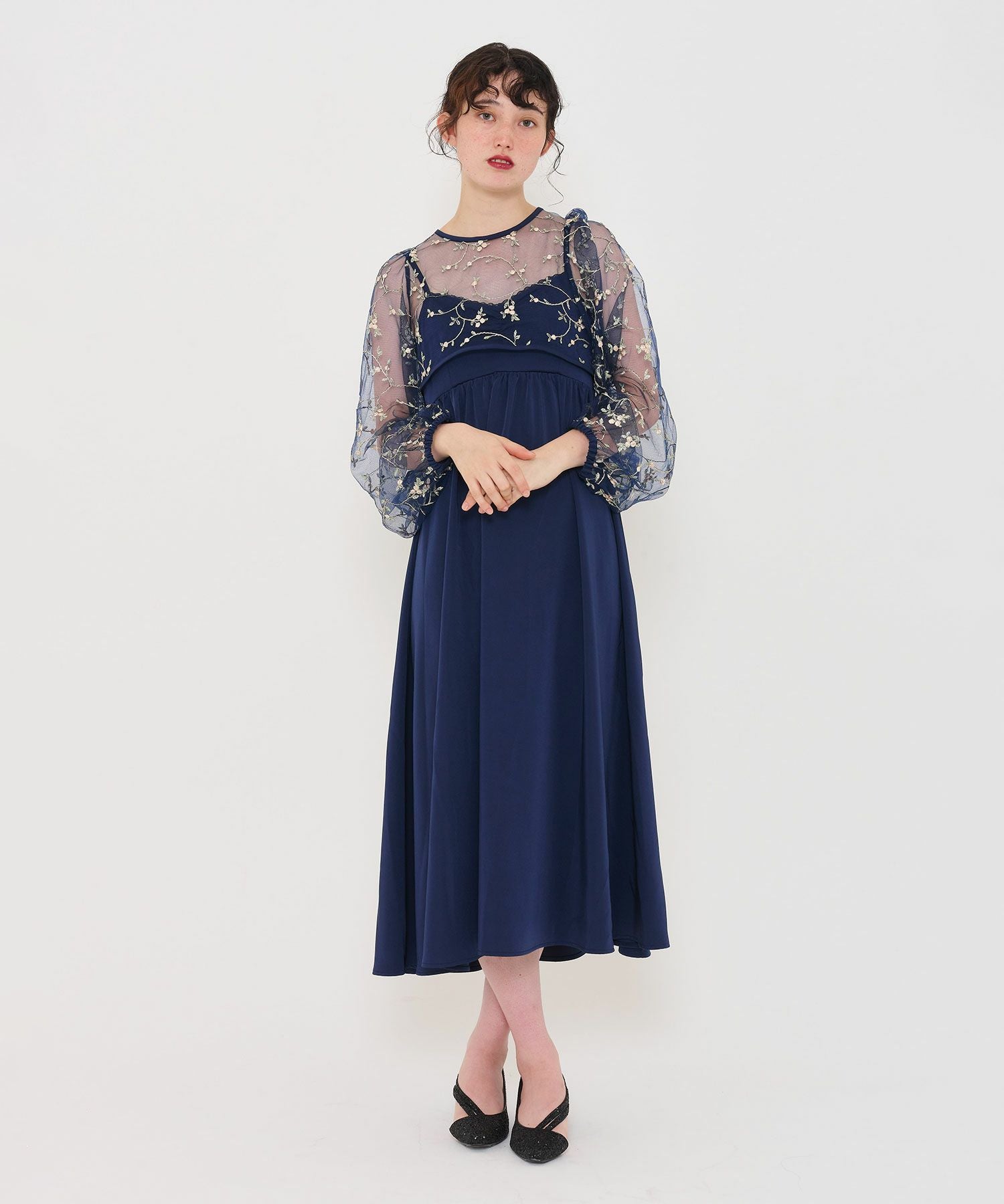 限定Price！SALE フラワーチュールボレロ キャミドレス TINA：JOJUN 全