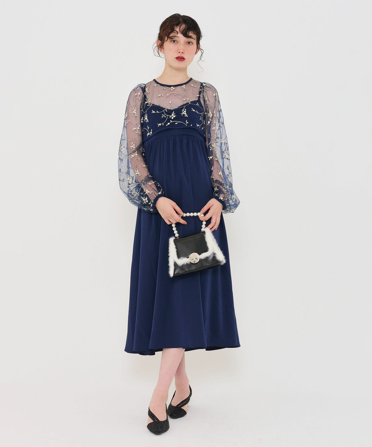限定Price！SALE フラワーチュールボレロ キャミドレス TINA：JOJUN 全