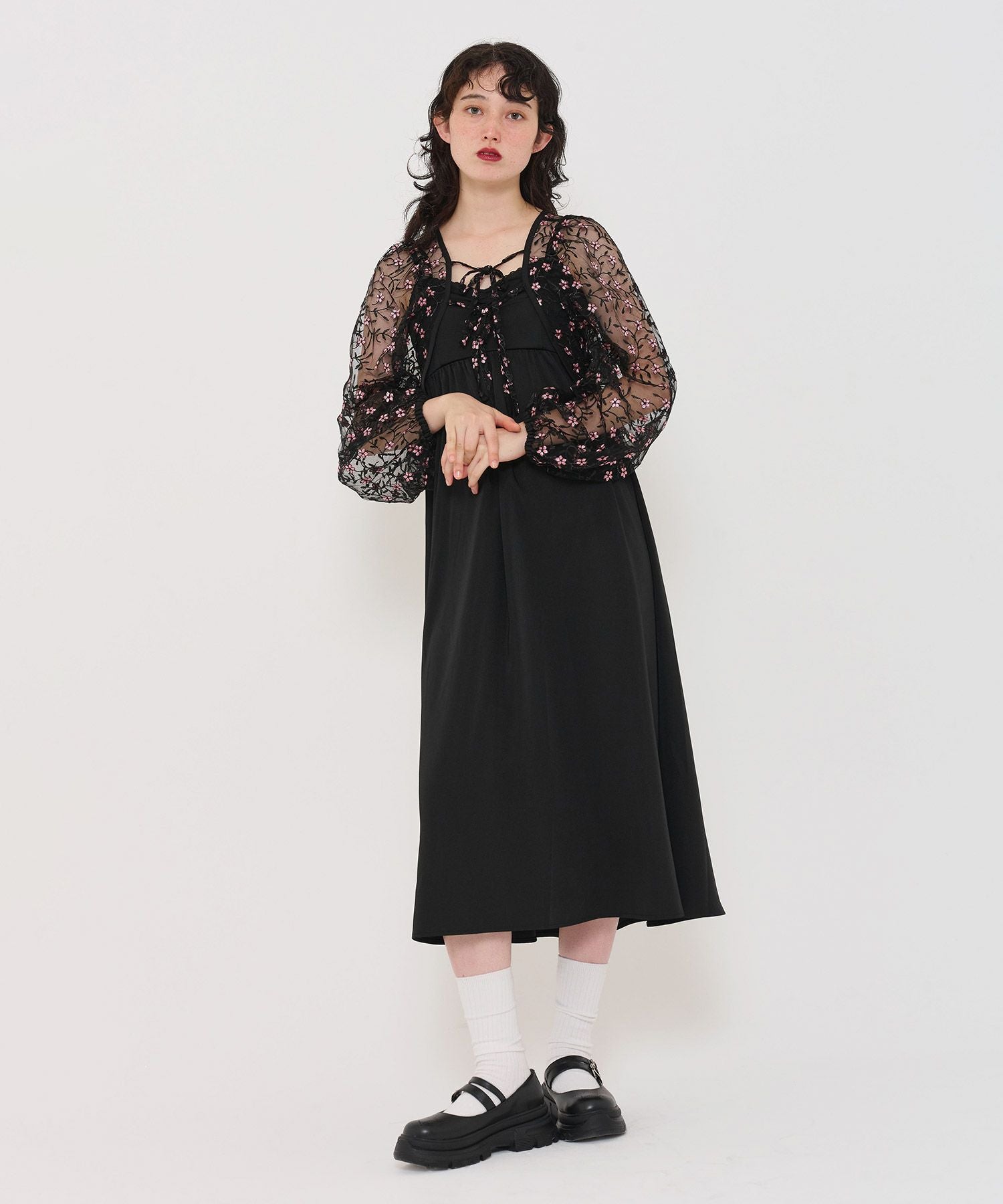 限定Price！SALE フラワーチュールボレロ キャミドレス TINA：JOJUN 全