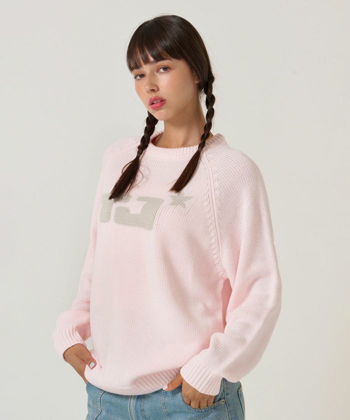 ユニセックス/ニット/ジャガードニット/ロゴ入り