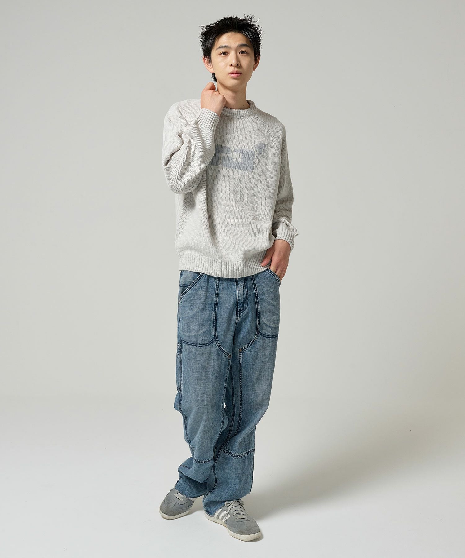 ユニセックス ジャガードニット TINA：JOJUN 全5色｜tnj441-0791【6】