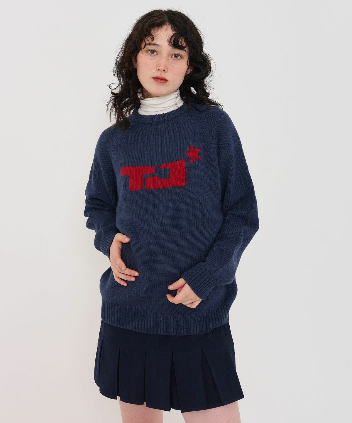 ユニセックス/ニット/ジャガードニット/ロゴ入り