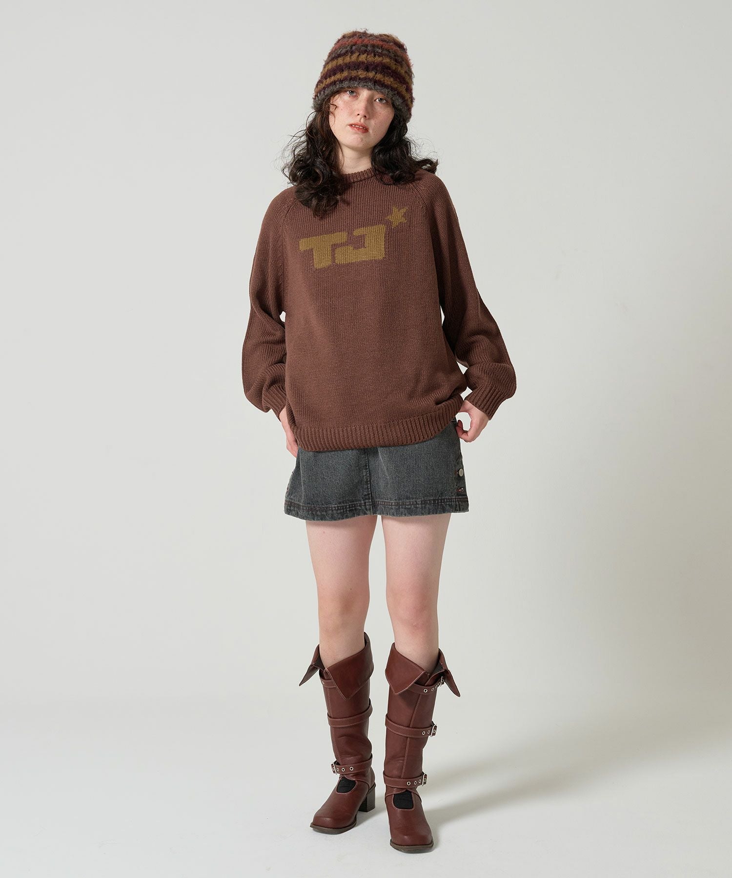 ユニセックス ジャガードニット TINA：JOJUN 全5色｜tnj441-0791【6】