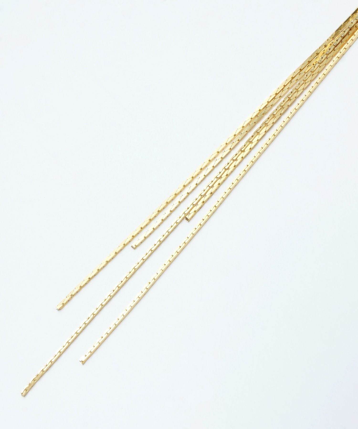 クリスタル ロングチェーン ピアス Crystal Longchain Pierce （Liala