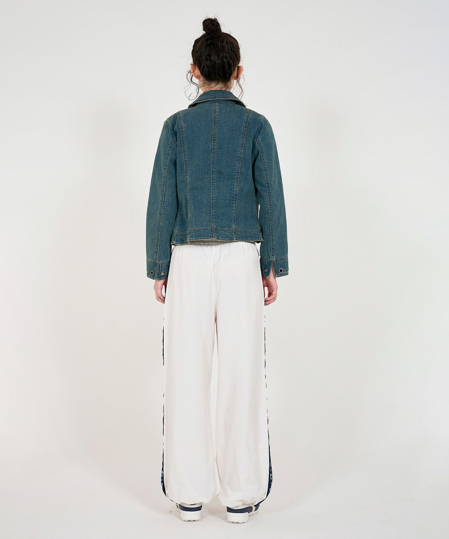 Special-Price-SALE ダブルリボン ナイロンパンツ TINA：JOJUN 全2色