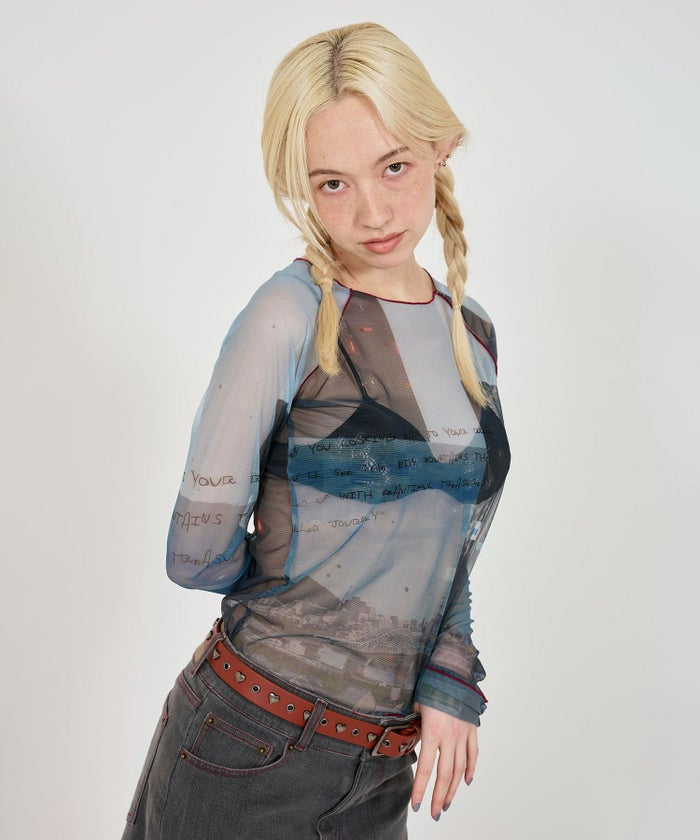 トップス/シアー/シアートップス/写真/コラージュ