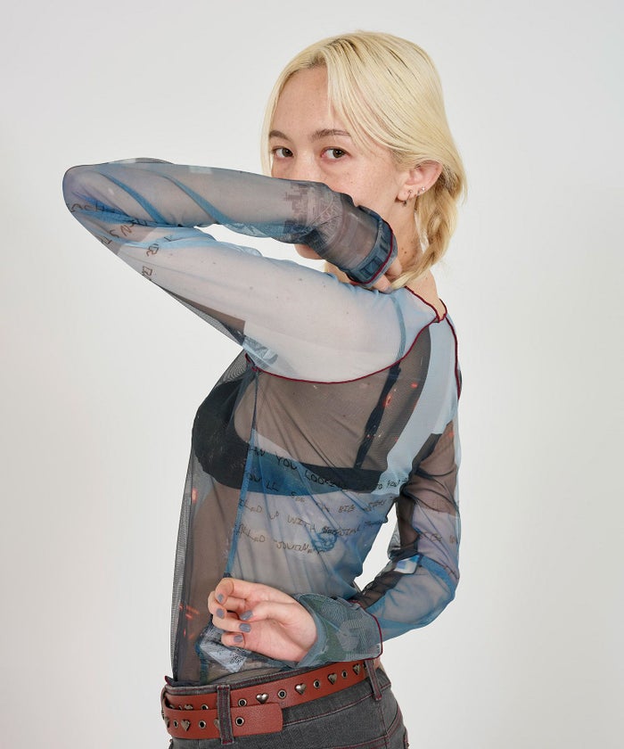 トップス/シアー/シアートップス/写真/コラージュ