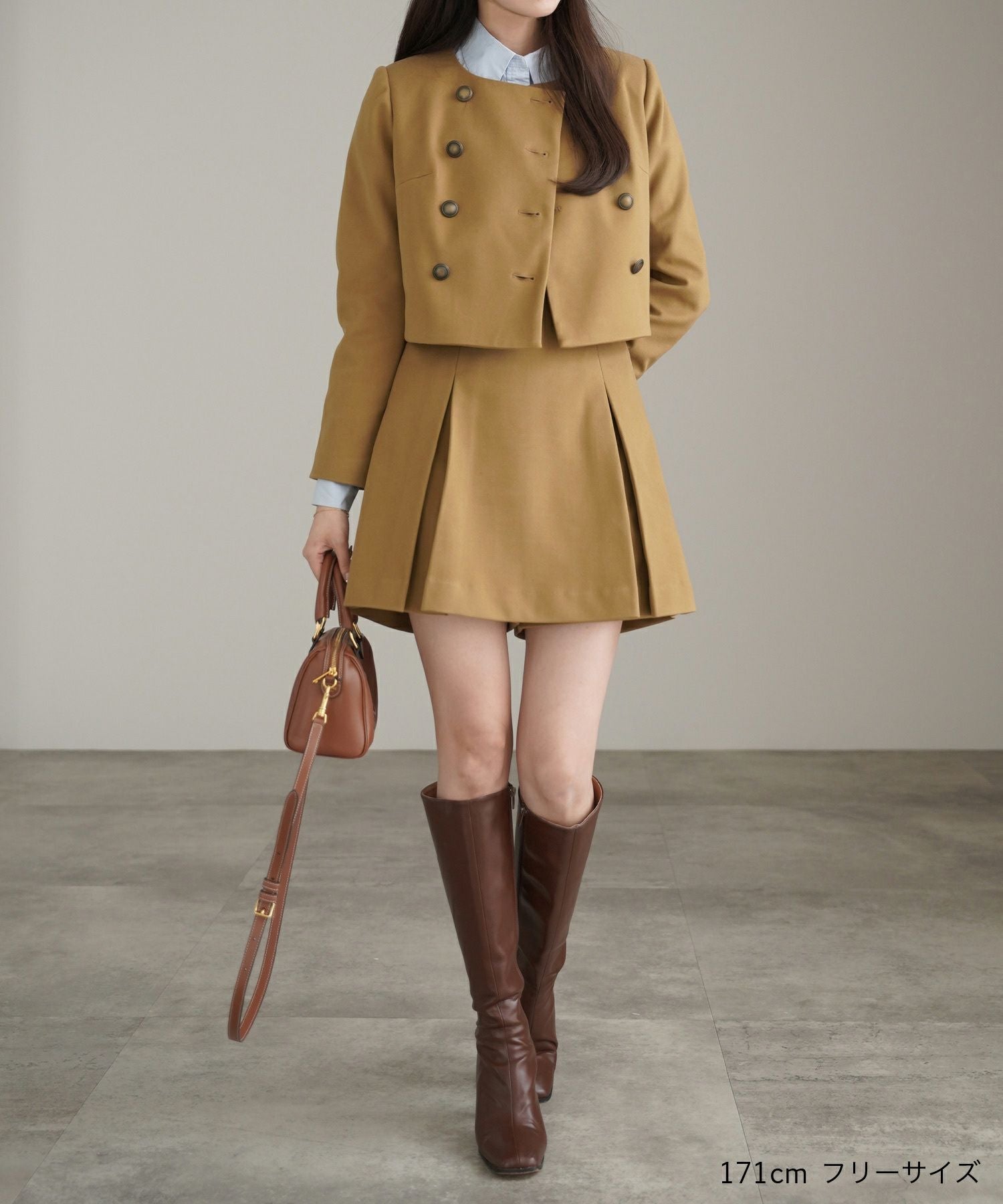 ジャケット × キュロット セットアップ lieulien×nap 全3色｜lul341