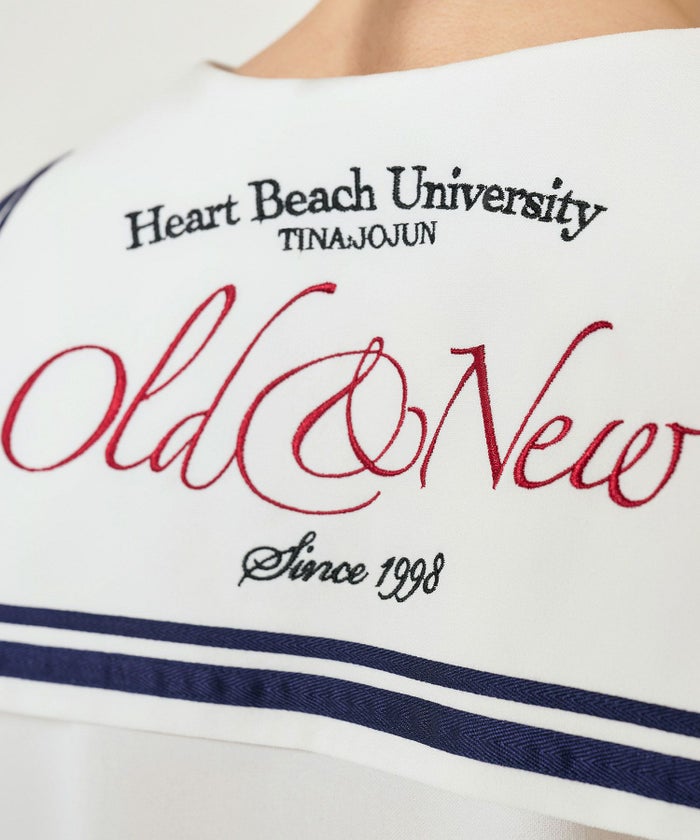 トップス/ブラウス/セーラー/セーラーブラウス/ホワイト/ネイビー