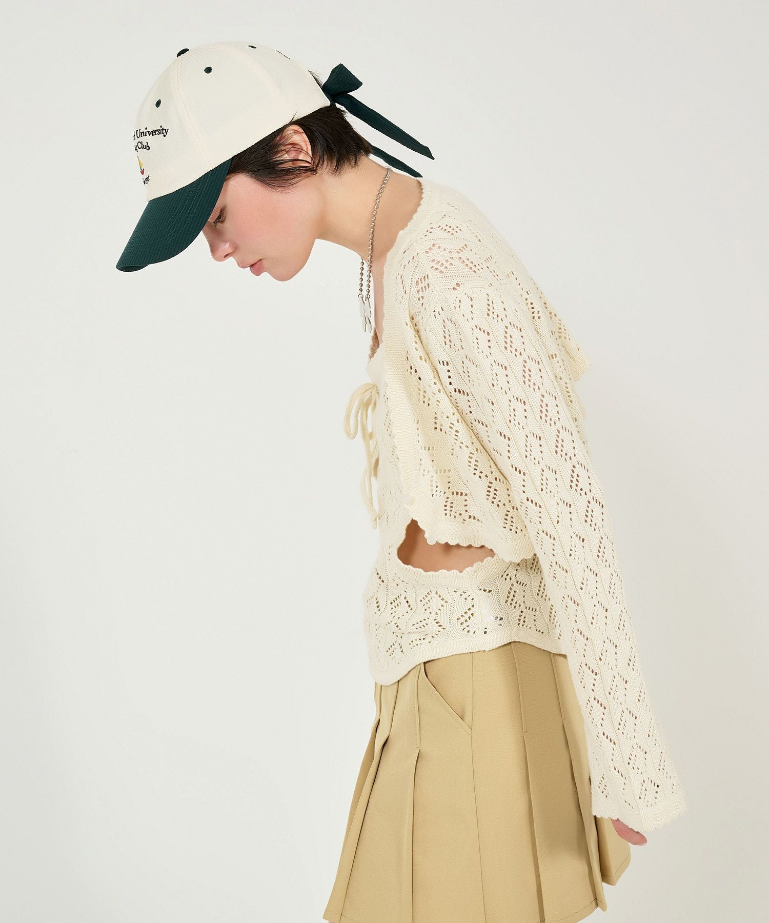 限定Price！SALE 透かし編み カントリーライクニットキャミ TINA