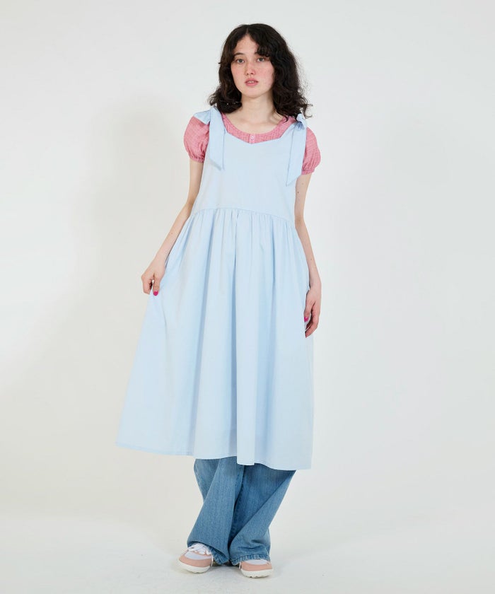 ワンピース/リボン/刺繍入り/2way