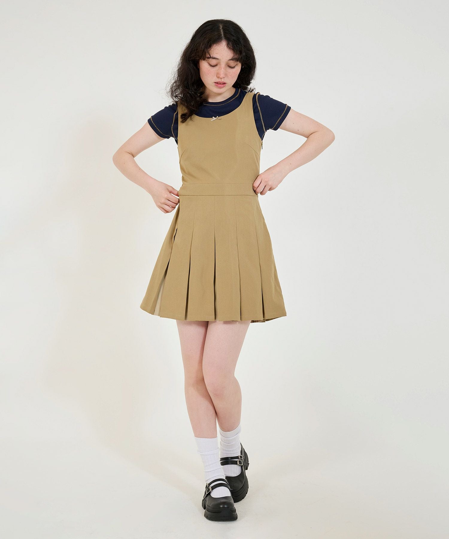 コンパクト リブTシャツ TINA：JOJUN 全3色｜tnj521-0779【1】