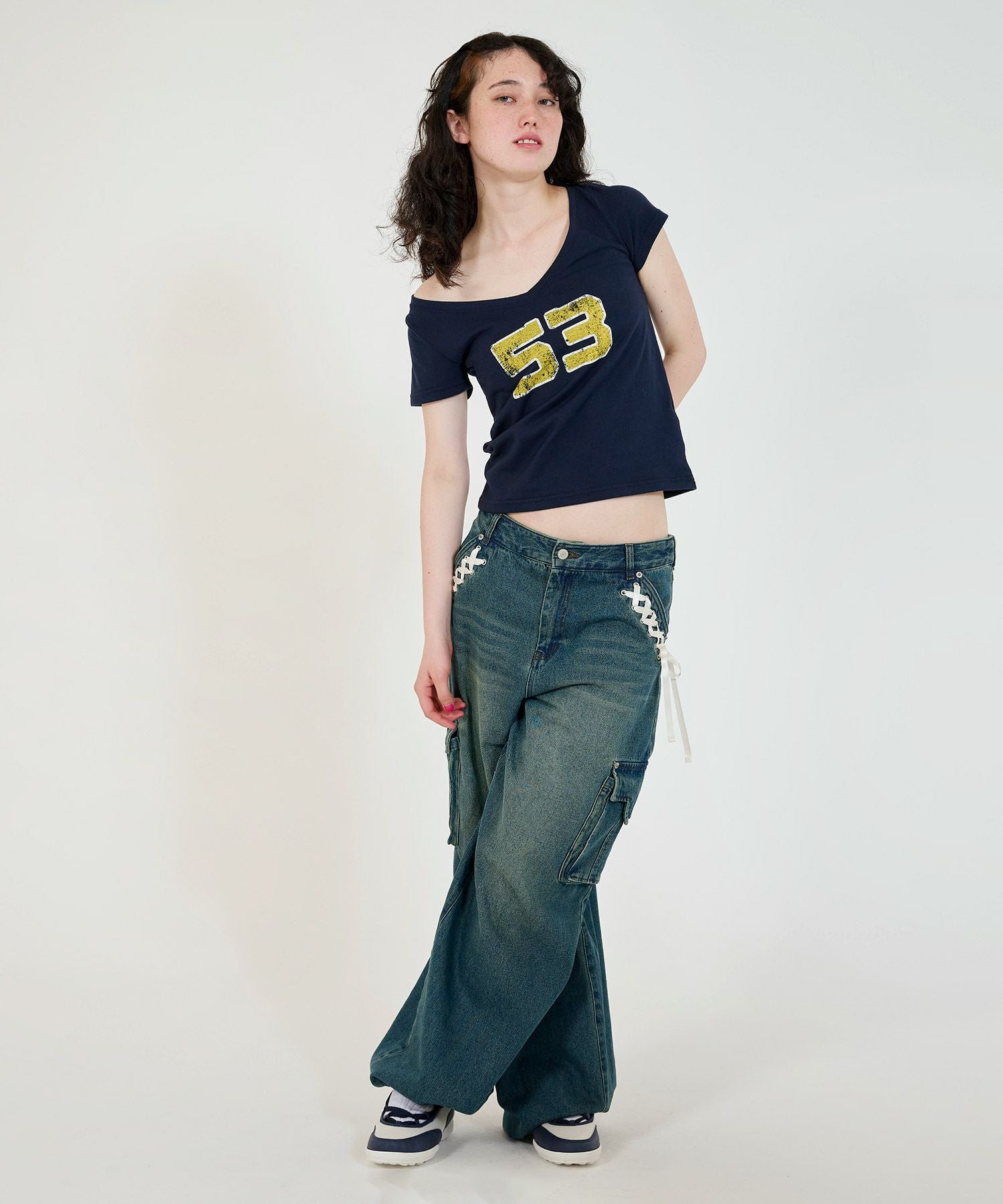 TINA：JOJUN オフショル ナンバーTシャツ オフショル ナンバーTシャツ TINA：JOJUN 全2色｜tnj521-0780【3】