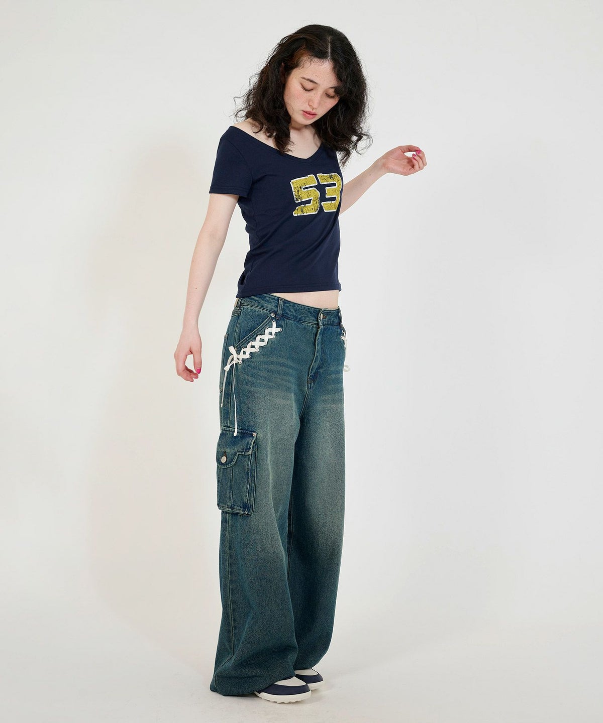 トップス/カットソー/オフショルダー/オフショル