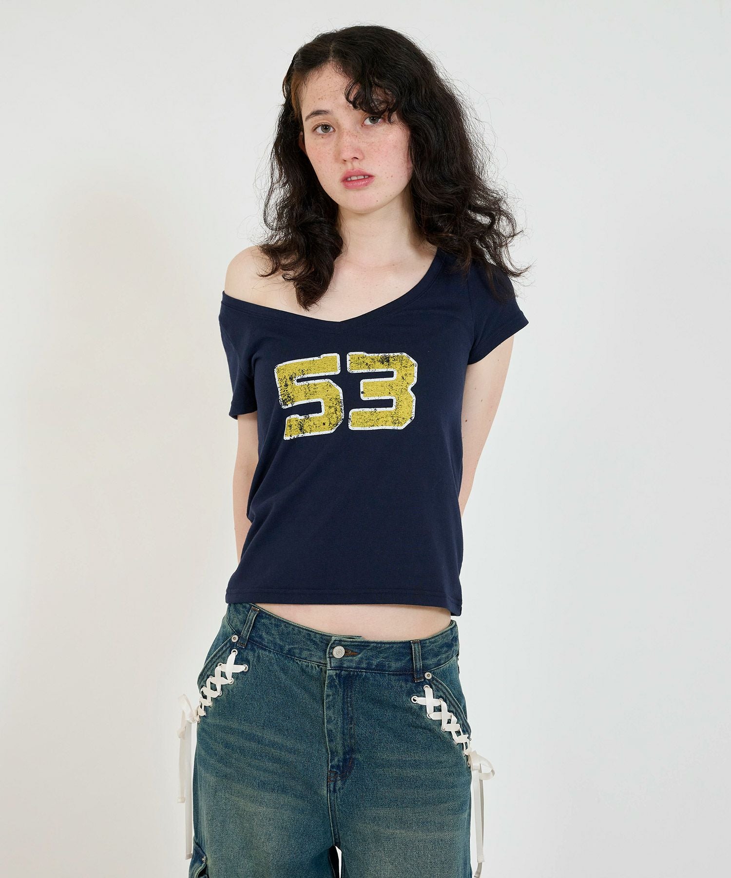TINA：JOJUN オフショル ナンバーTシャツ オフショル ナンバーTシャツ TINA：JOJUN 全2色｜tnj521-0780【3】