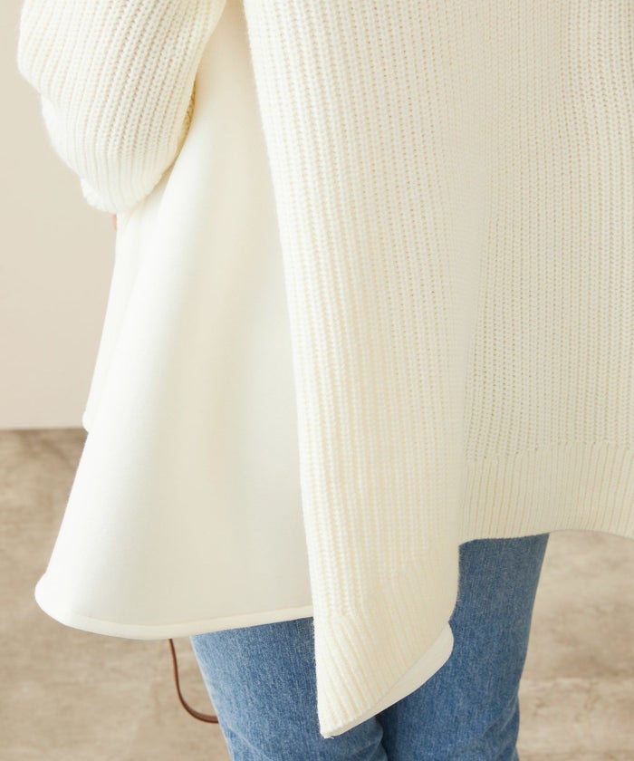 手洗い可 トップス ニット レディース ざっくり ローゲージ かわいい 人気 オフィス きれいめ 秋冬春 ジョイントスペース