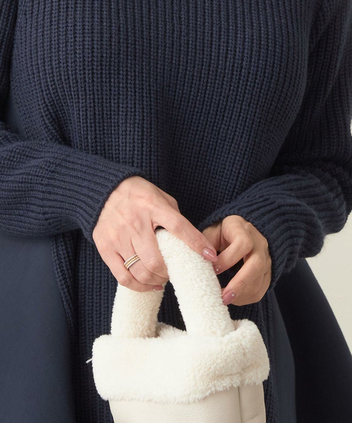 手洗い可 トップス ニット レディース ざっくり ローゲージ かわいい 人気 オフィス きれいめ 秋冬春 ジョイントスペース