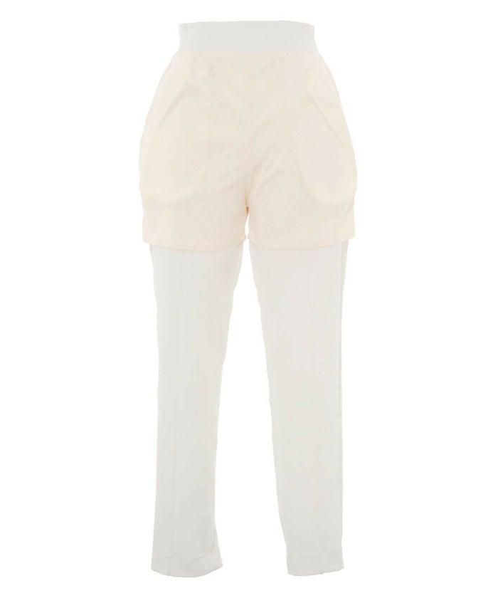 レディース/ボトムス/パンツ/フリル/パール/ピンクベージュ/ブラック/フリルセットアップ/セットアップ/フリル/パンツ/オケージョン/卒園式/入園式/入学式/卒業式/パンツドレス/長袖/テーパード/フォーマル/20代/30代/40代