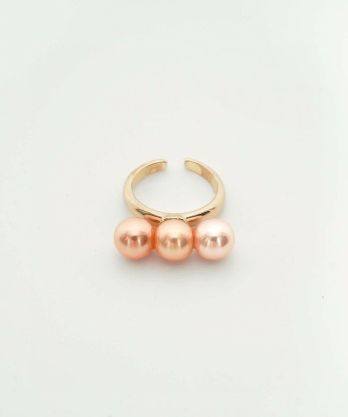 レディース/リング/ファッションリング/プラパール/カラーパール/イミテーション/春/夏/秋/冬/ピンク