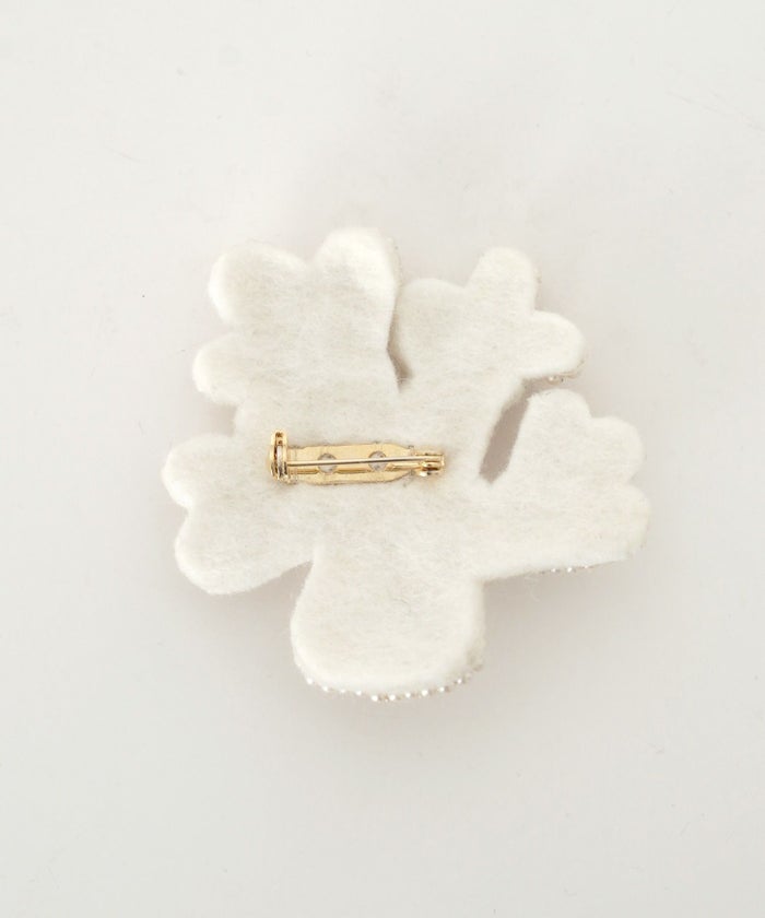 レディース/ブローチ/淡水パール/珊瑚礁/ハンドメイド/ビーズ/ビジュー/春/夏/秋/冬/ゴールド/シルバー