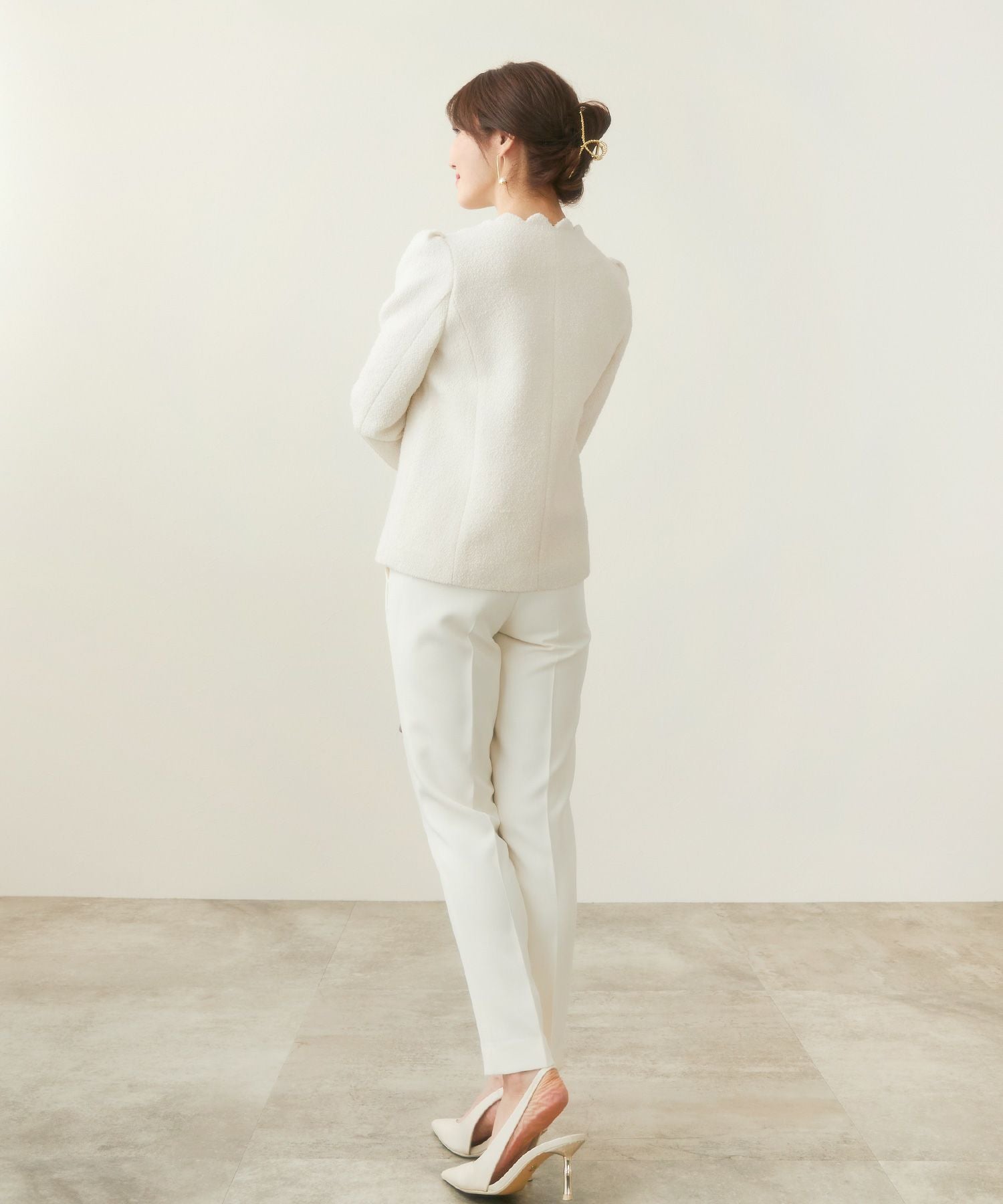 スカラップ バラエティボタン ジャケット Liala×PG 全2色｜lpg241-1861