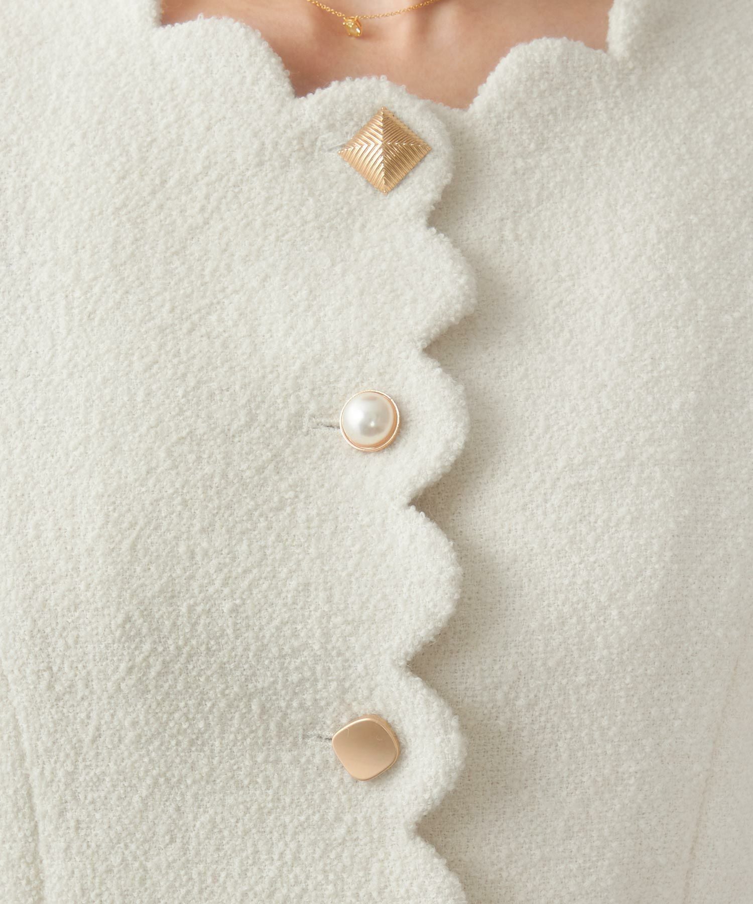 スカラップ バラエティボタン ジャケット Liala×PG 全2色｜lpg241-1861