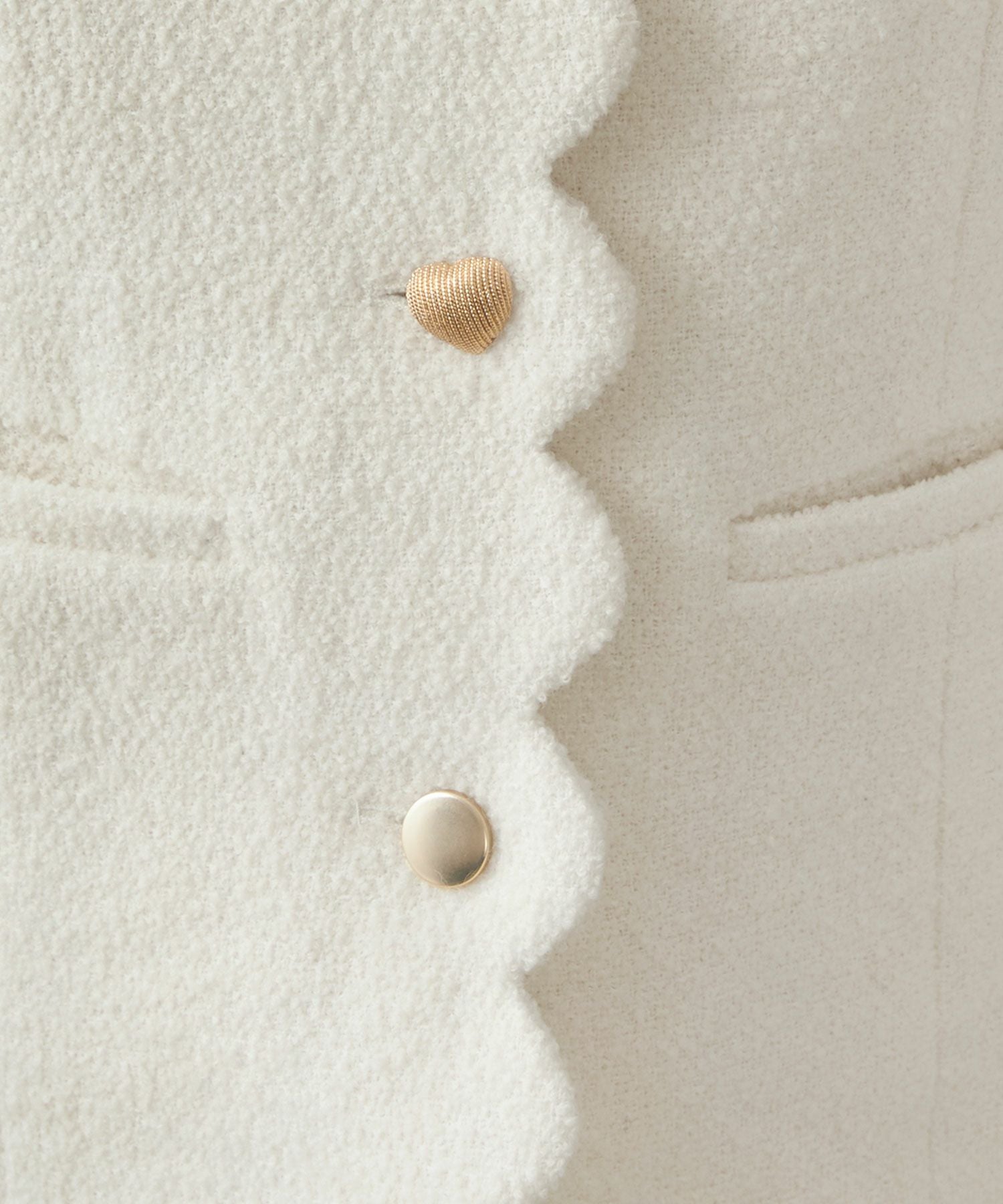 スカラップ バラエティボタン ジャケット Liala×PG 全2色｜lpg241-1861