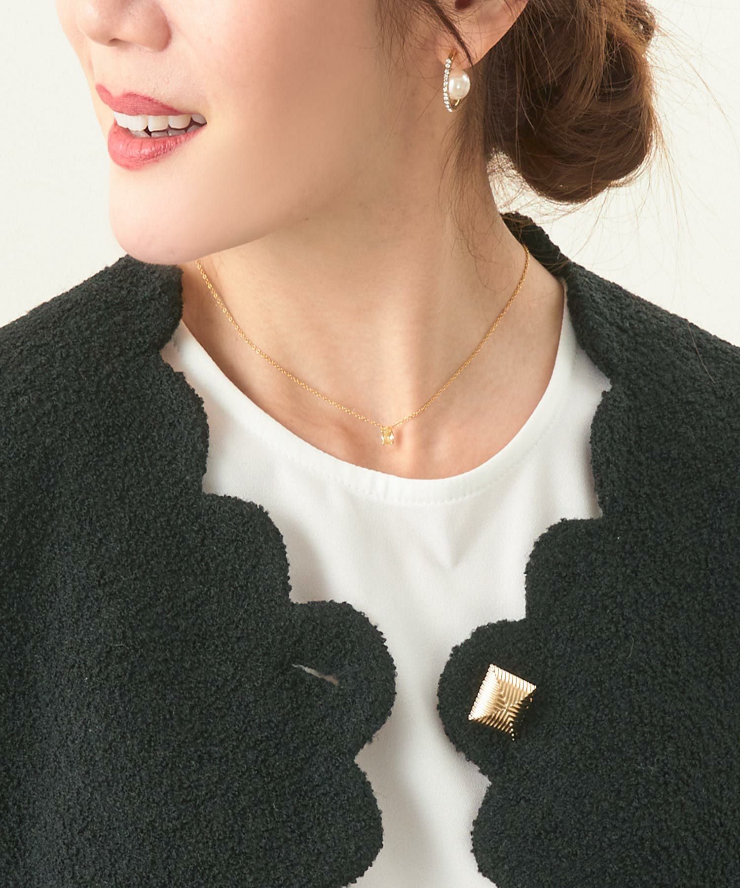 スカラップ バラエティボタン ジャケット Liala×PG 全2色｜lpg241-1861