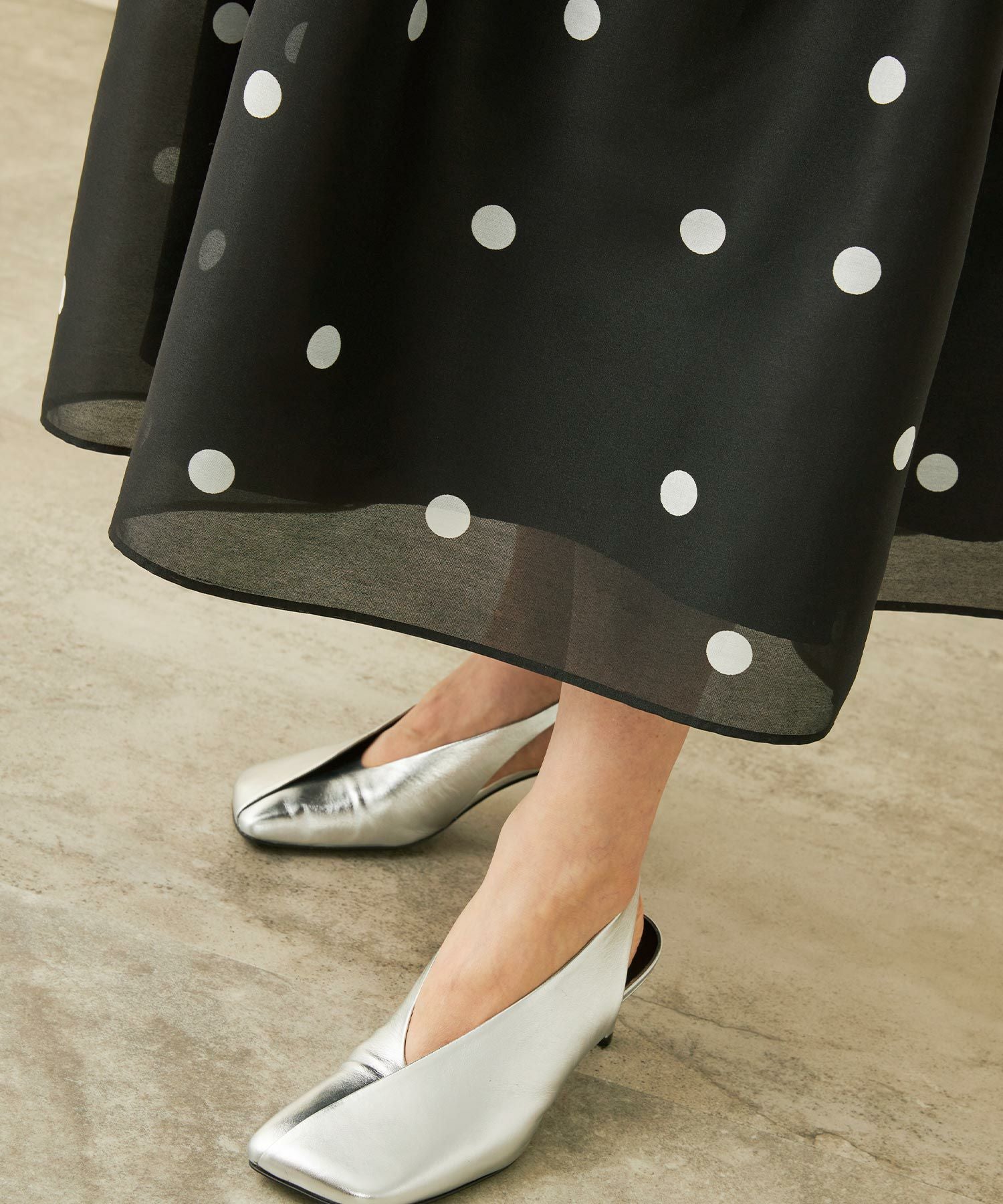 水玉 フレア スカート Liala×PG 全2色｜lpg611-1847【3】 - フレア商品