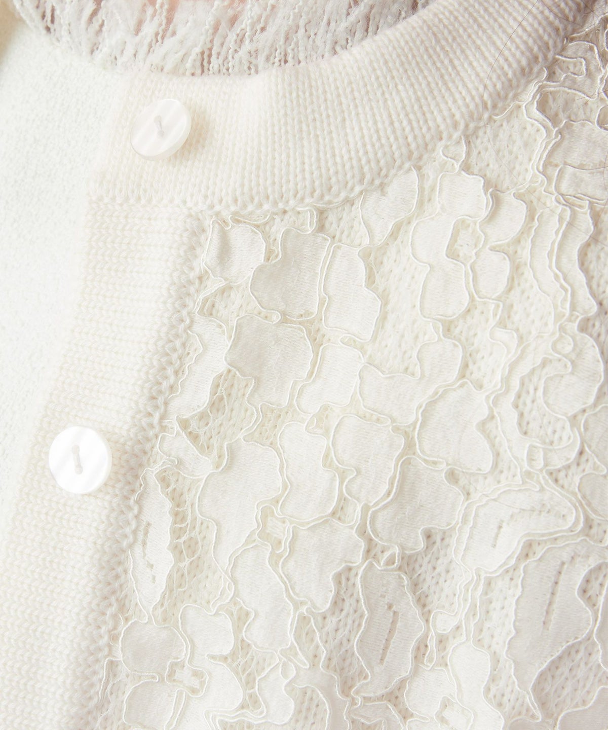 手洗い可/トップス/ニット/カーディガン/レース/ポケット付き/大人/可愛い/上品