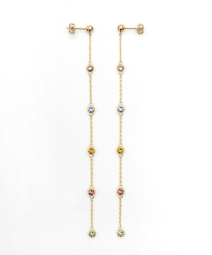カラフル ロング ピアス イヤリング Colorful Long Pierce Earring