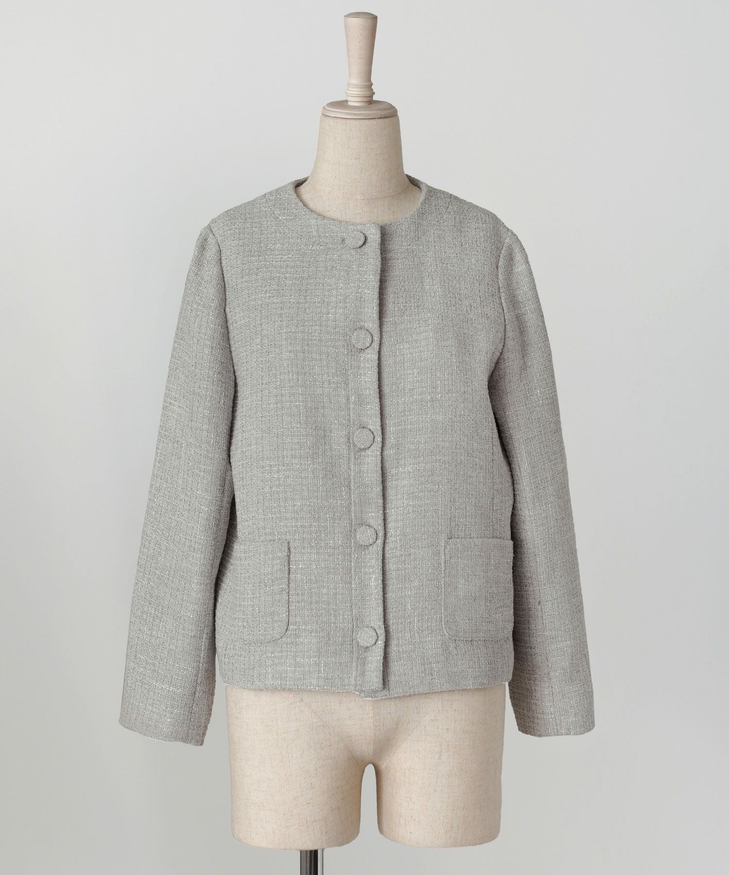 ツイード ジャケット HUIT 全2色｜hit211-0071【1】 - ノーカラー商品