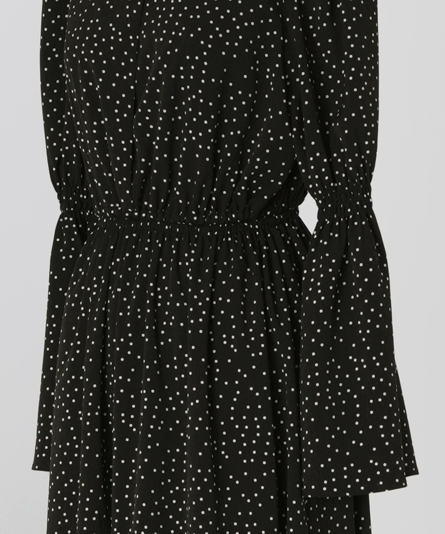 OUTLET-SALE ベルスリーブ ドット ワンピース HUIT 全2色｜hit311-0050