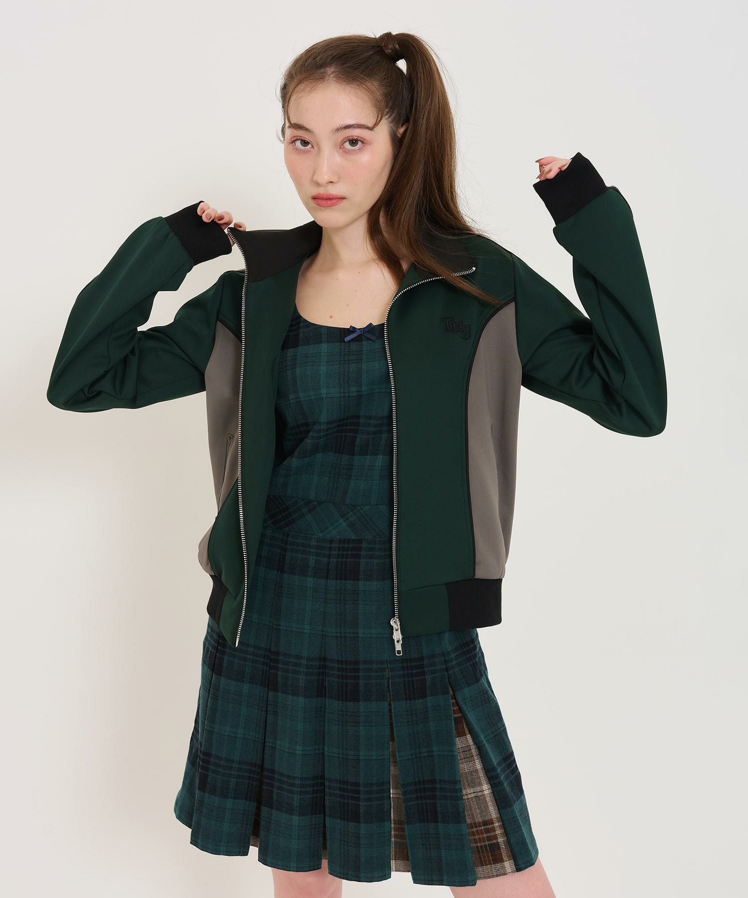 バイカラー トラックジャケット TINA：JOJUN 全2色｜tnj511-0828【2】