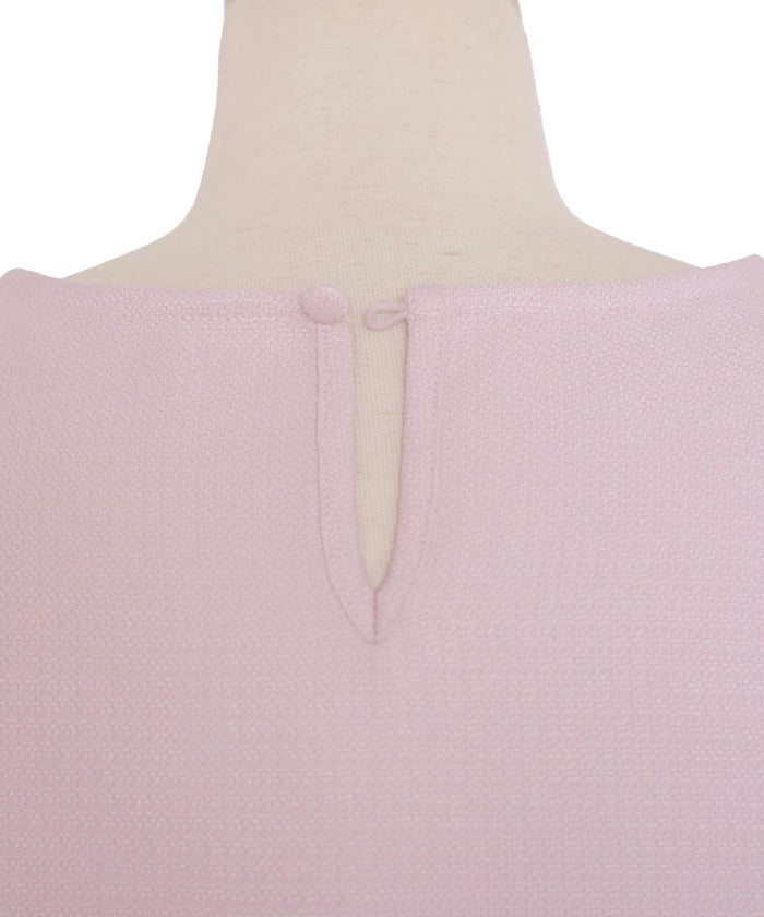 レディース/トップス/ブラウス/クルーネック/ギャザー/袖リボン/リボン/シンプル/着回し/春/夏/フェミニン/上品/エレガント/オフィススタイル/ホワイト/ラベンダー/ブラック/ブラック×アイボリー